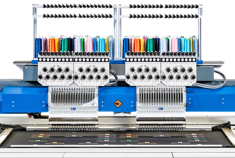 Automotive industrial embroidery machines.