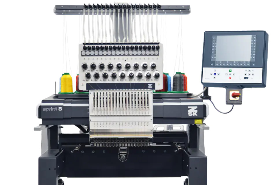 Single head industrial embroidery machines.